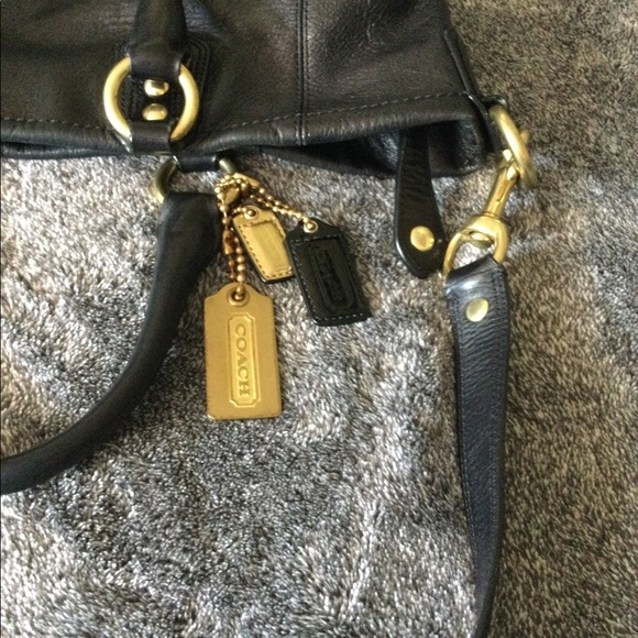 Coach black leather convertible shoulder bag - Picture 15 of 16